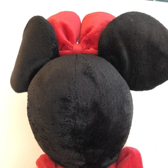 Large Authentic Disney Parks Classic Minnie Mouse Plush 18” Red Polka Dot Dress - Picture 6 of 12